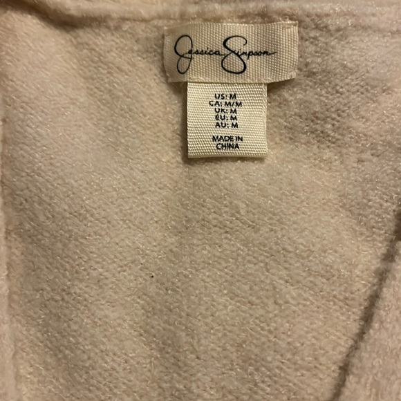 Cream V neck Cardigan - Picture 7 of 8